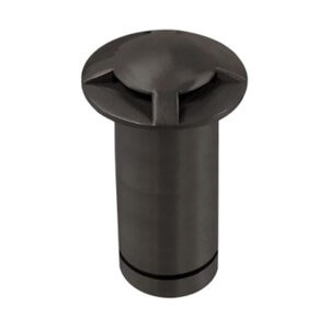 Brilliance VersaBeam Brass Round Quad Slot Flange in Black FinishVersaBeam 3000K Light Engine in Black Finish Included