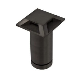Brilliance VersaBeam Brass Square Quad Slot Flange in Black FinishVersaBeam 3000K Light Engine in Black Finish Included
