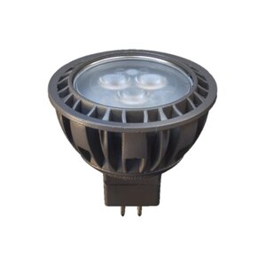 Brilliance MR16 4W Dimmable LED Lamp, 3000K Warm White, 30° Beam Angle, 350 Lumens, 50,000-hour Life, Earth Tone Finish, Bi-Pin Base, 12V Compatible