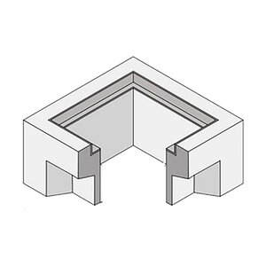 Brooks Concrete Catch Basin Top Only 12 in. x 12 in. x 12 in. w/Frame & Knock Out