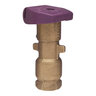 Buckner Quick Coupling Valve 1 in. ACME Inlet Single Slot with Reclaimed Purple Locking Cover