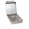 Bull Outdoor Products Single Side Burner LP - 15,000 BTUs Stainless Steel and Brass, 12.5 in. x 20.5 in. x 5.75 in.