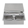 Bull Outdoor Products Single Side Burner LP - 15,000 BTUs Stainless Steel and Brass, 12.5 in. x 20.5 in. x 5.75 in.
