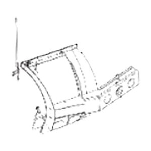 Buyers Products SnowDogg Cut Edge Driver Side Wing 20 1/4 in. w/ Curb 