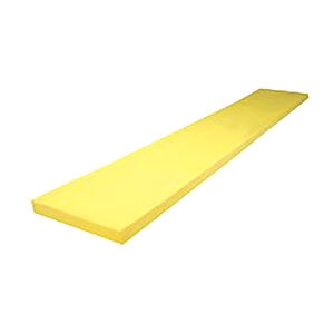 Buyers Products Cutting Edge 1-1/2 x 8 x 96 Inch - Yellow Polyurethane - No Holes