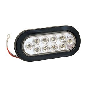 Buyers Products LED Oval  Clear w/Grommet 6 1/2 in. x 2 1/4in.