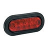 Buyers Products LED Oval  Red w/Grommet  6 3/8 in. x 2 1/4 in.