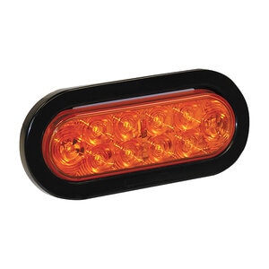 Buyers Products LED Oval Amber w/Grommet  6 3/8 in. x 2 1/4 in.