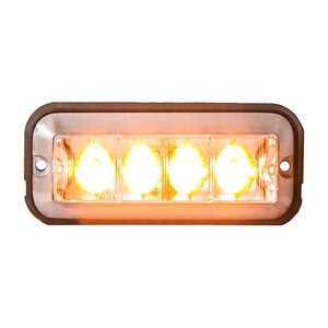 Buyers Products LED Rectangular 4 Strobe Amber 4.88 in. x 2 in.