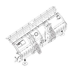 Buyers Products SnowDogg Moldboard Center Frame For SnowDogg XP810 Snow Plow