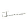 Saftey Pin 1/4 in. Zinc Plated w/ 8 in. OD Chain Installed