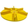 Buyers Products Yellow Poly Spinner 18 Inch Diameter CounterClockwise