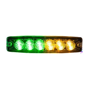 Buyers Products Strobe UltraThin Amber/Green LED 1.18 in. x 5.14 in.