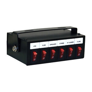 Buyers Products 6 Function Backlit Pre-Wired  Switch Box  Fused With Relay And Circuit Breaker