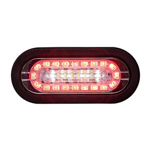 Buyers Products LED Oval Red, Amber, Clear 2.05 in. x .59 in. x 6 3/8 in.