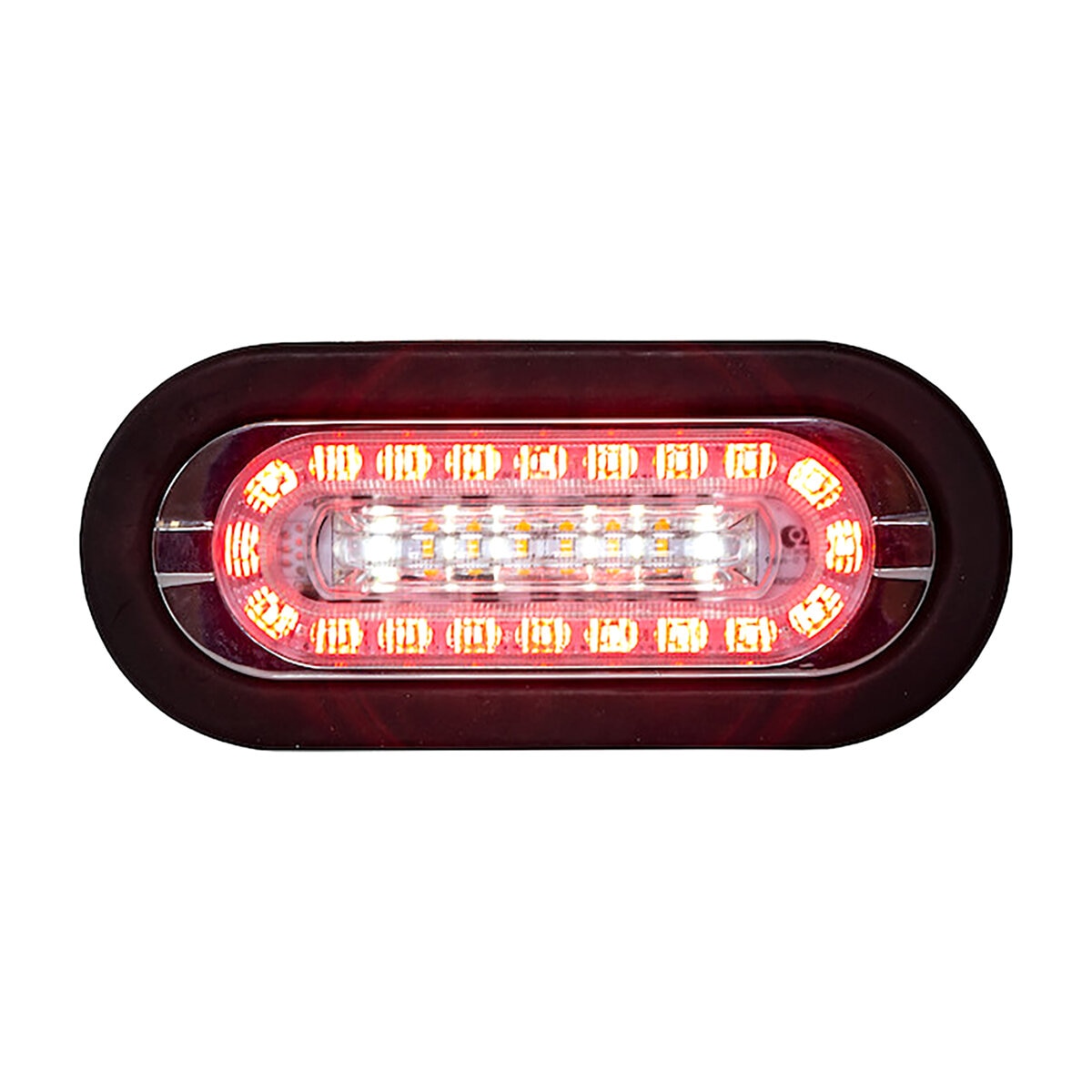 Buyers Products LED Oval Red, Amber, Clear 2.05 in. x .59 in. x 6 3/8 ...
