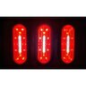 Buyers Products 6 Inch Oval Stop/Turn/Tail + Backup Combination Light with Light Stripe LED Tubes