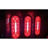 Buyers Products 6 Inch Oval Stop/Turn/Tail + Backup Combination Light with Light Stripe LED Tubes