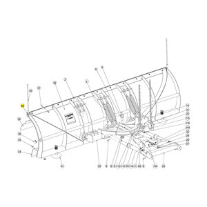 Buyers Products SnowDogg Clamp Strip Deflector 10 ft.