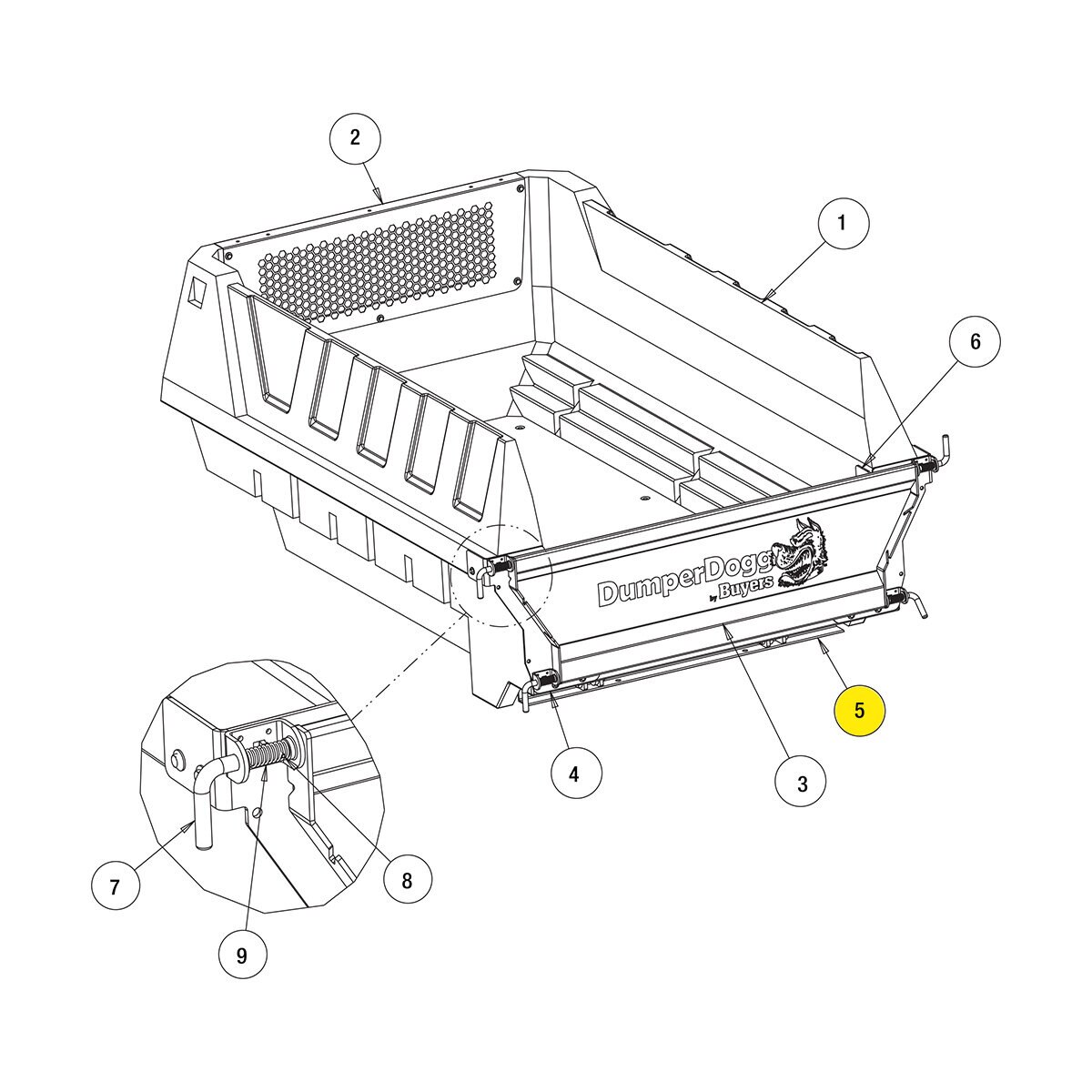 Buyers Products Inner Panel Poly For Dumper | SiteOne US