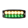 Buyers Products Amber-Green Dual Row Ultra Thin 5 in. LED Strobe Light