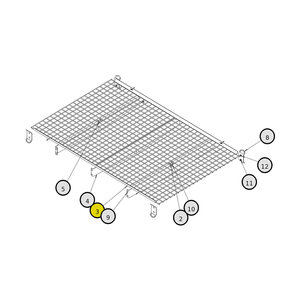 Buyers Products SaltDogg 1 Side Galvanized Mid-Size Screen 46 in. x 10 ft.