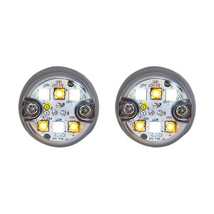 Buyers Products 25 Ft. Amber/Clear Push-On Hideaway Strobe Kit With In-Line Flashers With 6 LED