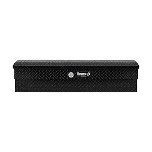 Buyers Products Gloss Black Diamond Tread Aluminum Lo-Sider Truck Box 13 in. x 16 in. x 47 in.