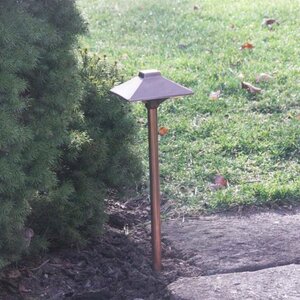 Cast Craftsman Borneo Path/Area Light Copper and Brass All Bronze Finish 4.22W 2790K LED