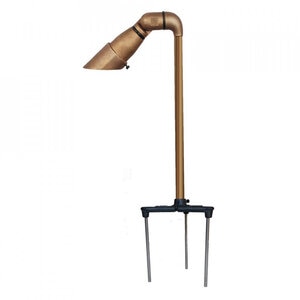 CAST MR-16 Area/Path Light Copper & Bronze Housing Natural Finish No Lamp