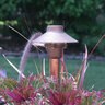 CAST Mini-China Hat Area/Path Light Integrated LED Bronze Housing 2700K w/ 25 ft. #16-2 Wire & 6 in. Stake