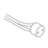 MR-16 G6-R32-6 in. 200C;TEFLON SOCKET