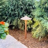 Cast Craftsman China Hat Path Light Copper and Brass Copper Stem All Bronze Finish 4.22W 2790K LED