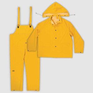 Rain Gear 3 pc. 35 mm PVC Yellow X-Large