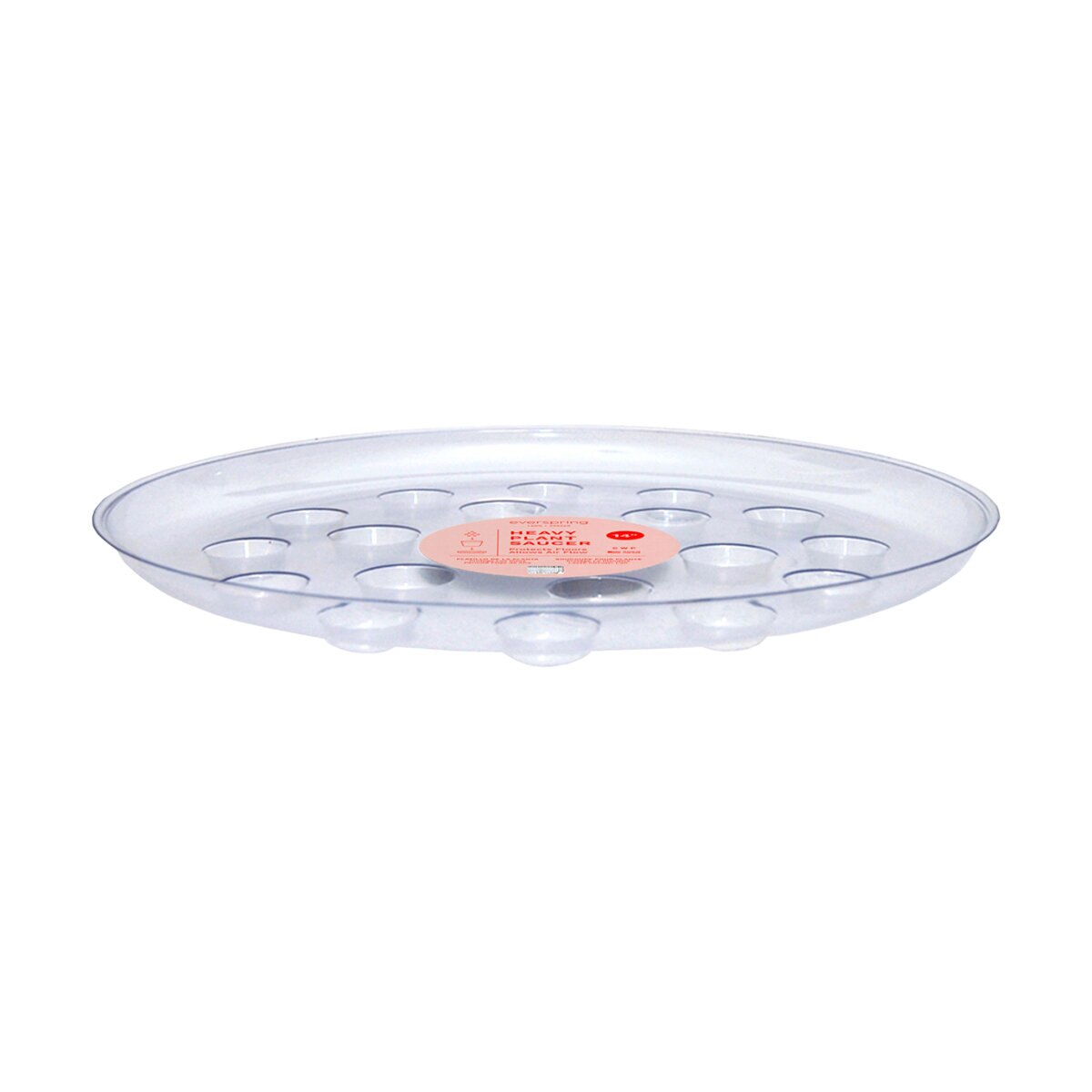 Everspring Heavy Duty Plant Saucer Clear 14 in. (25 pc./pack) | SiteOne US