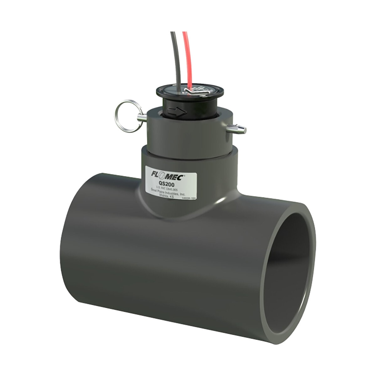 Calsense 3 PVC sch 80 tee-mounted ultrasonic flow meter | SiteOne US