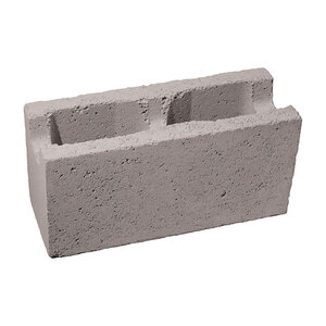 Calstone Double Open End Bond Beam Block Gray 8 in. x 8 in. x 16 in. (110 pc./pallet)
