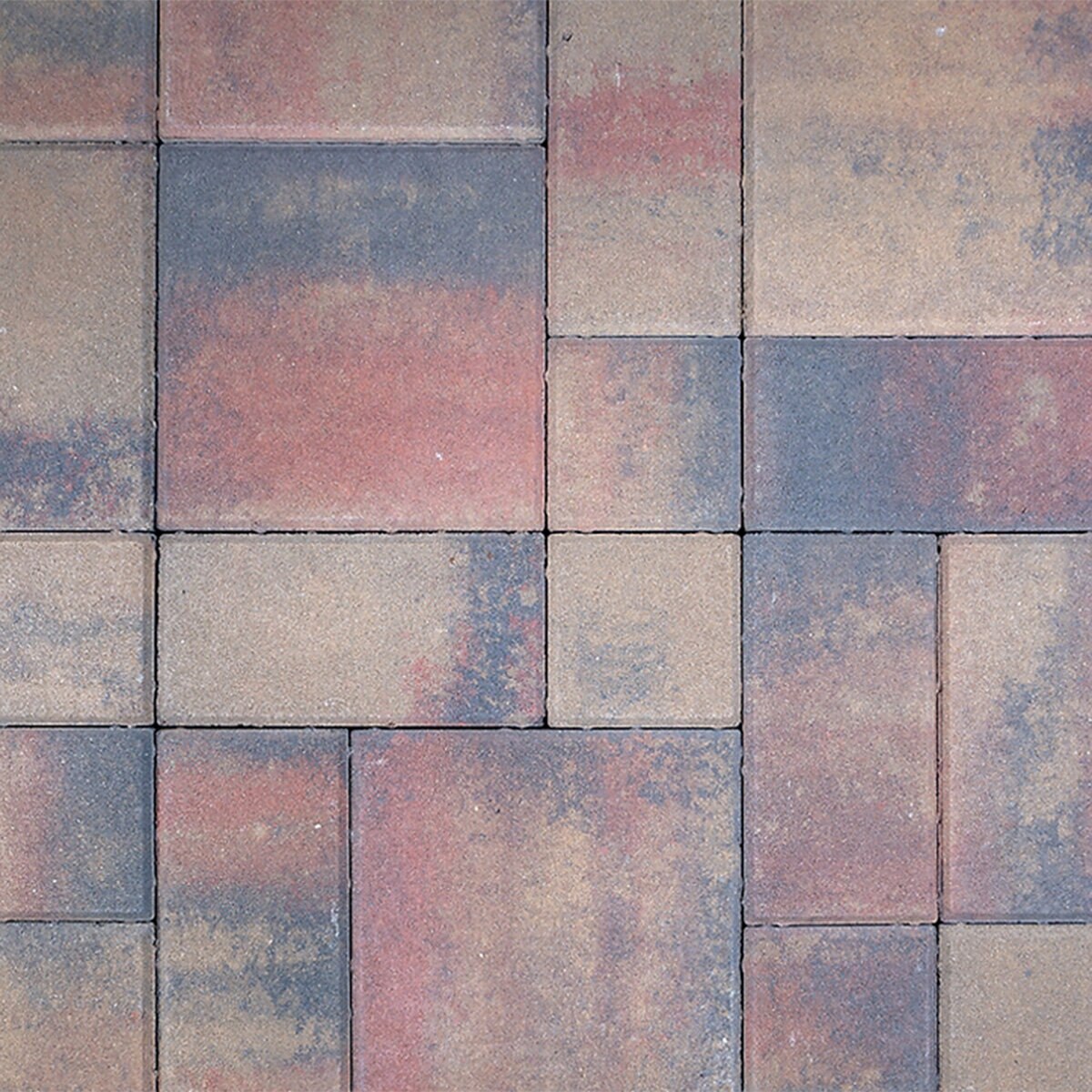 Calstone Mission Paver Tan/Red/Charcoal 6 in. x 6 in. (105 sq. ft ...