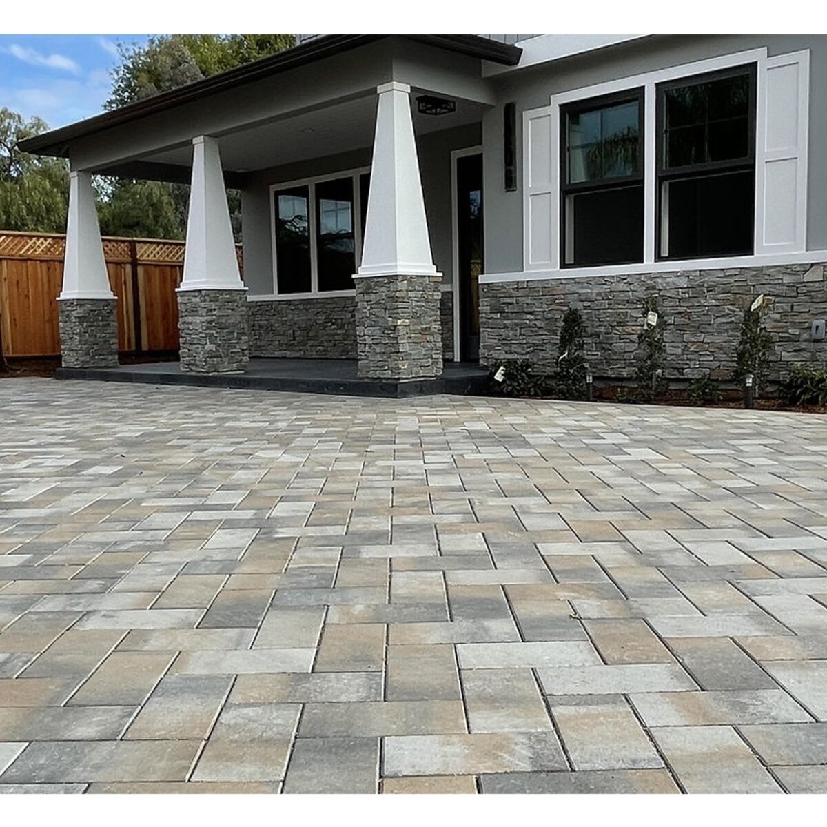 Calstone Mission Narrow Joint Permeable Paver 6 in. x 12 in. Gray ...
