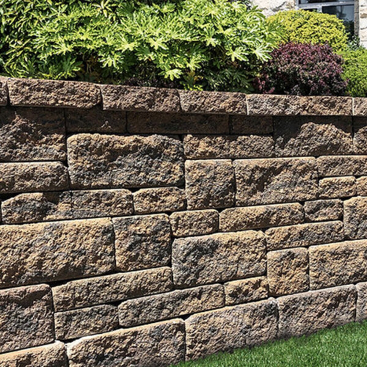 Calstone Allan Block Universal Capstone Tan/Brown/Charcoal 12 in. x 4 ...