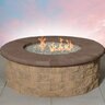 Cambridge Pyzique Split Face Fire Pit Kit Sahara Chestnut