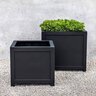 Oxford Square Planter Onyx Black Lite Lg 26-3/4 in. x 26-3/4 in.