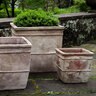 Large Antico Square Planter Terra Cotta