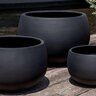 Norfolk Planter Onyx Black Lite Lg 28-1/2 in. x 18-1/4 in.