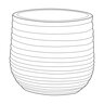 Campania Planter Etage Lg Gray & Whitewash 12 in. x 12 in. x 10-1/4 in.