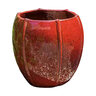 Campania Planter Rib Vault Sm Tropic Red 12 in. x 12 in. x 12 in.