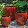 Campania Planter Rib Vault Med Tropic Red 15-3/4 in. x 15-3/4 in. x 15-3/4 in.