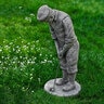 Campania Statue Classic Golfer Greystone 9 in. x 9 in. x 22-1/2 in.