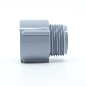 ELECT MALE ADAPTER 3/4 PVC ELECTRICAL FTNG.,Gray