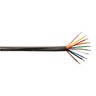 Carlisle 18 Gauge Multi-Conductor Wire - 10 Conductors, 1,000 ft. Roll, Black Polyethylene Jacket, Solid Wire for Irrigation Systems, 30V Rating